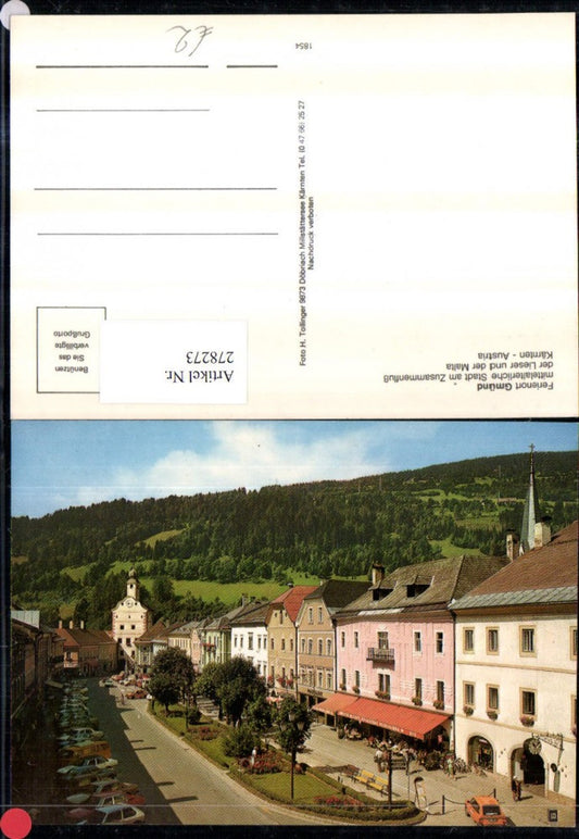 278273,Gmünd Hauptplatz Geschäfte Kirche