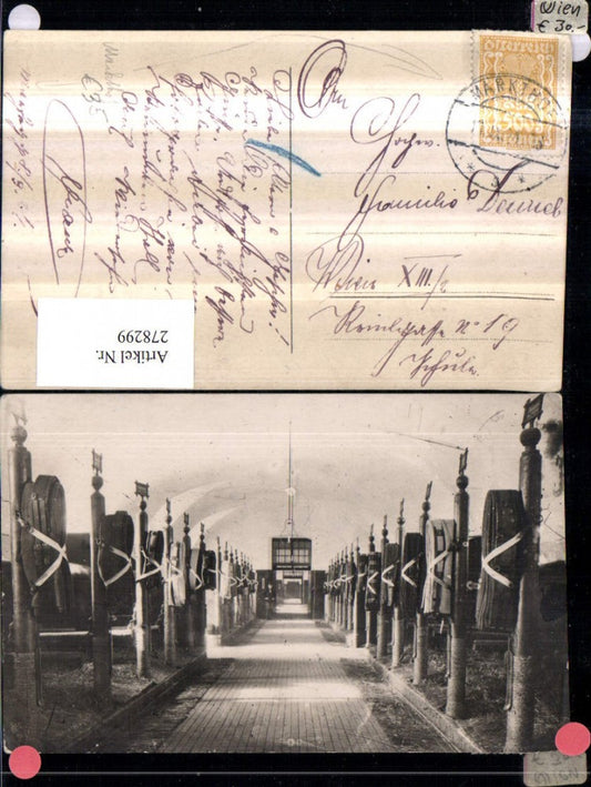 278299,Foto AK Markthof b. Engelhartstetten Pferdestall Stall