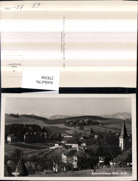 278304,Sulz Totale Kirche Bergkulisse