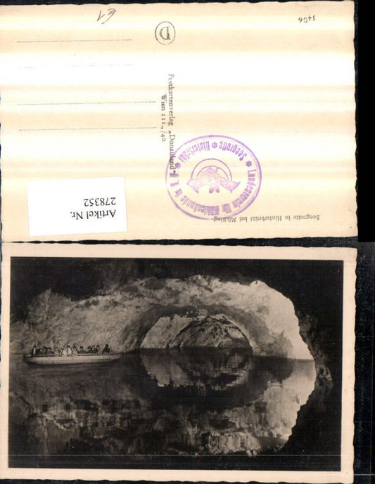 278352,Seegrotte in Hinterbrühl b. Mödling