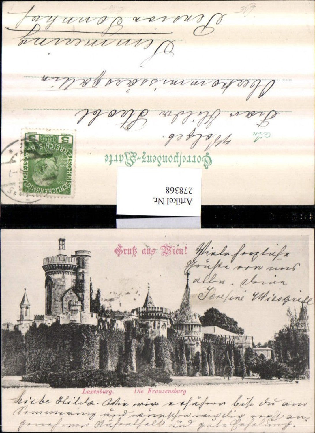 278368,Gruß aus Wien Laxenburg Franzensburg b. Mödling