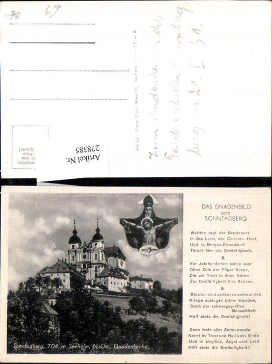 278385,Sonntagberg Kirche Fotomontage Gnadenbild Text