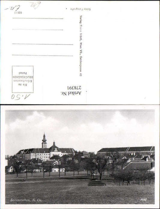 278391,Seitenstetten Teilansicht m. Stift