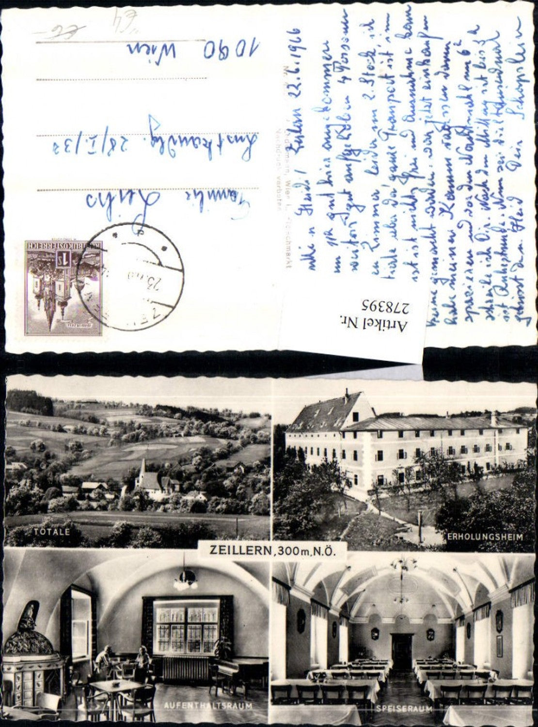 278395,Zeillern Totale Erholungsheim Schloss Speiseraum Aufenthaltsraum Mehrbildkarte