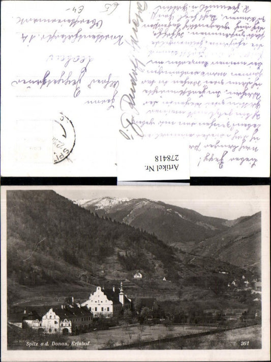 278418,Spitz an d. Donau Erlahof Bergkulisse