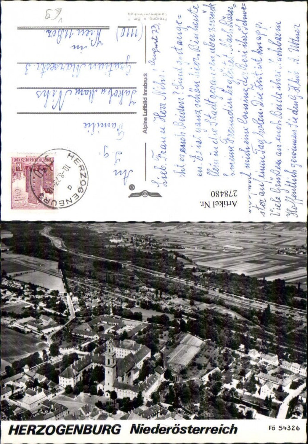 278480,Herzogenburg Totale pub Alpine Luftbild 54326