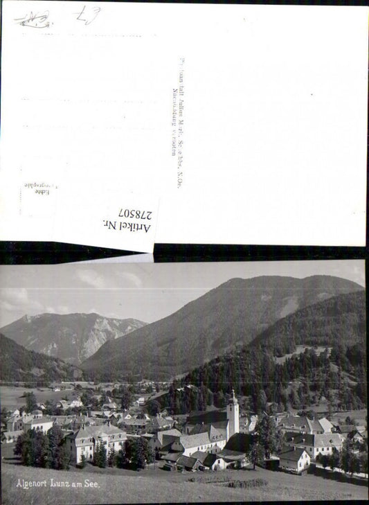 278507,Lunz am See Totale Bergkulisse