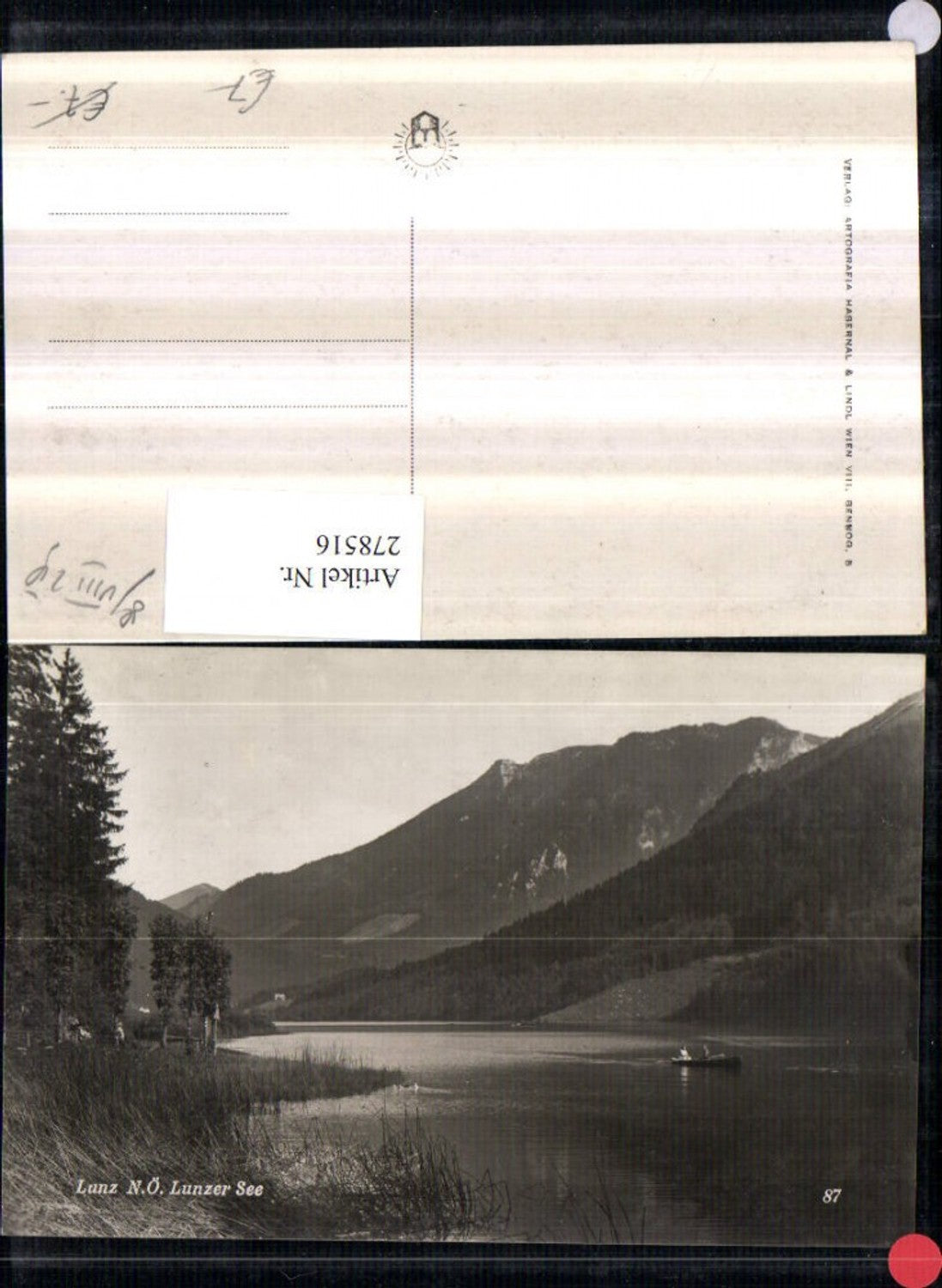 278516,Lunz Lunzer See Partie Bergkulisse