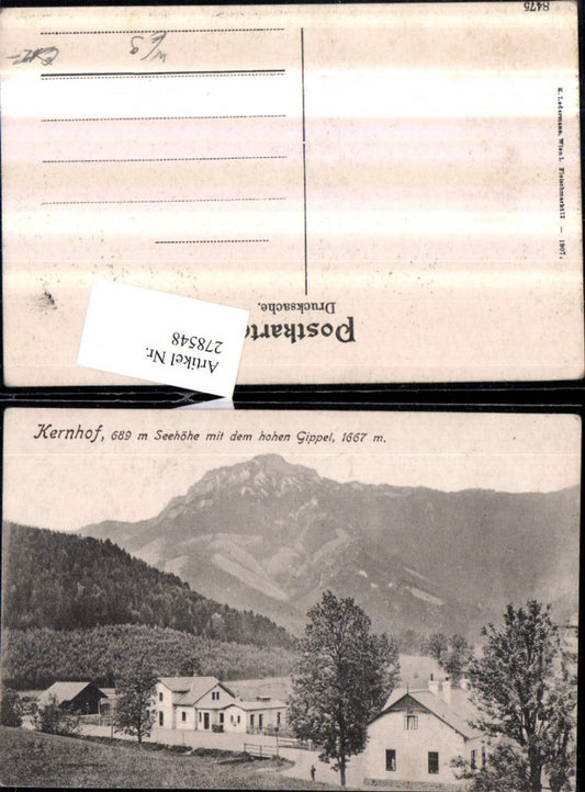 278548,Kernhof b. St. Aegyd am Neuwalde Bergkulisse