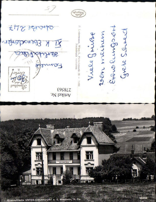 278563,Unter-Oberndorf an d. Westbahn Kindererholungsheim