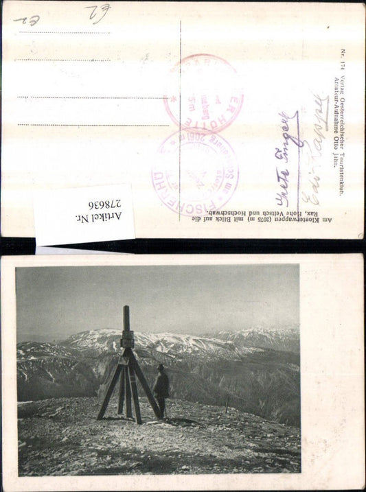 278636,Am Klosterwappen m. Blick auf d. Rax Hohe Veitsch u. Hochschwab Bergkulisse b. Puchberg