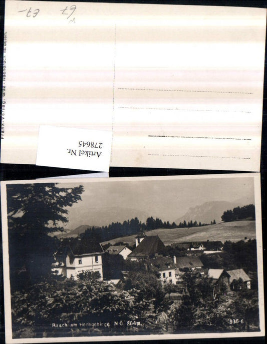 278645,Raach am Hochgebirge Teilansicht Kirche