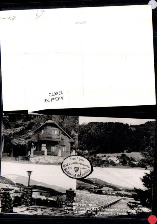 278672,Edelweißhütte Erholungsheim b. Prigglitz Mehrbildkarte