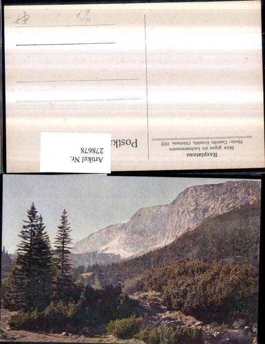 278678,Raxplateau Blick geg. d. Lechnermauern Bergkulisse b. Reichenau