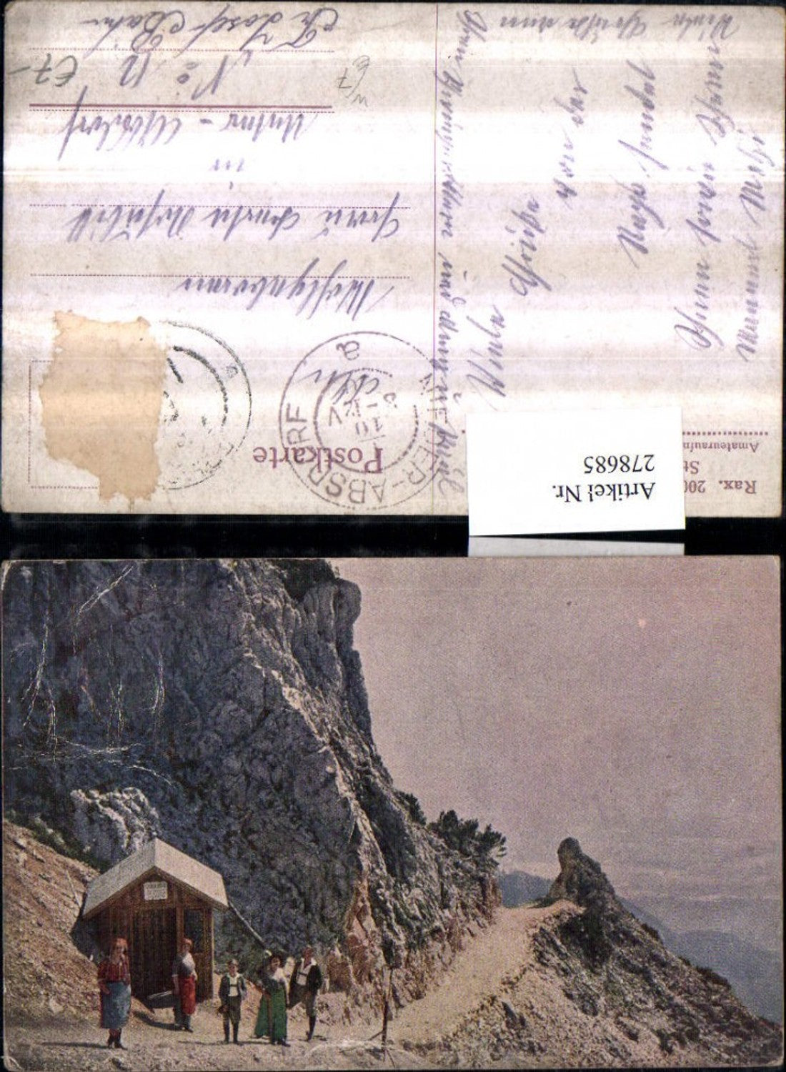 278685,Rax Raxgmoa Törl Steig m. Gelberhütte b. Reichenau