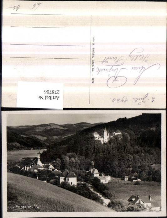 278706,Feistritz am Wechsel Totale m. Schloss Burg