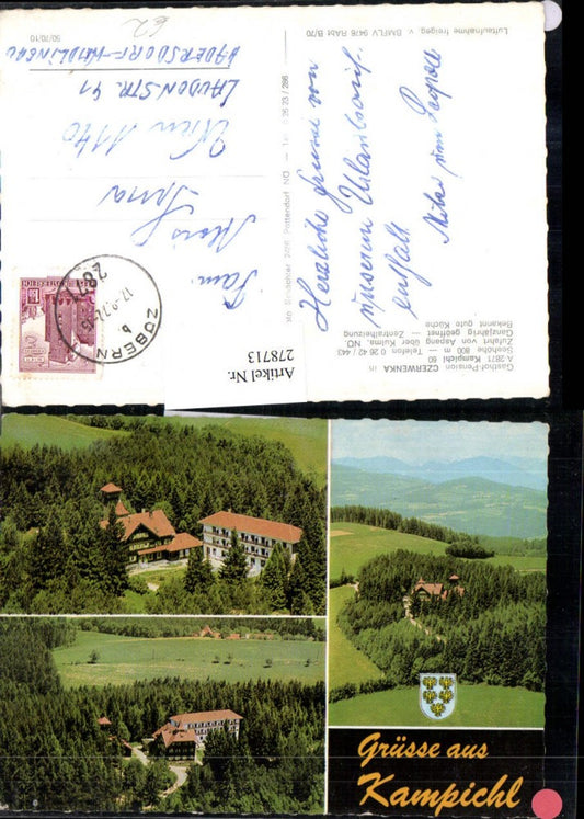 278713,Gruß aus Kampichl Gasthof Pension Czerwenka Mehrbildkarte