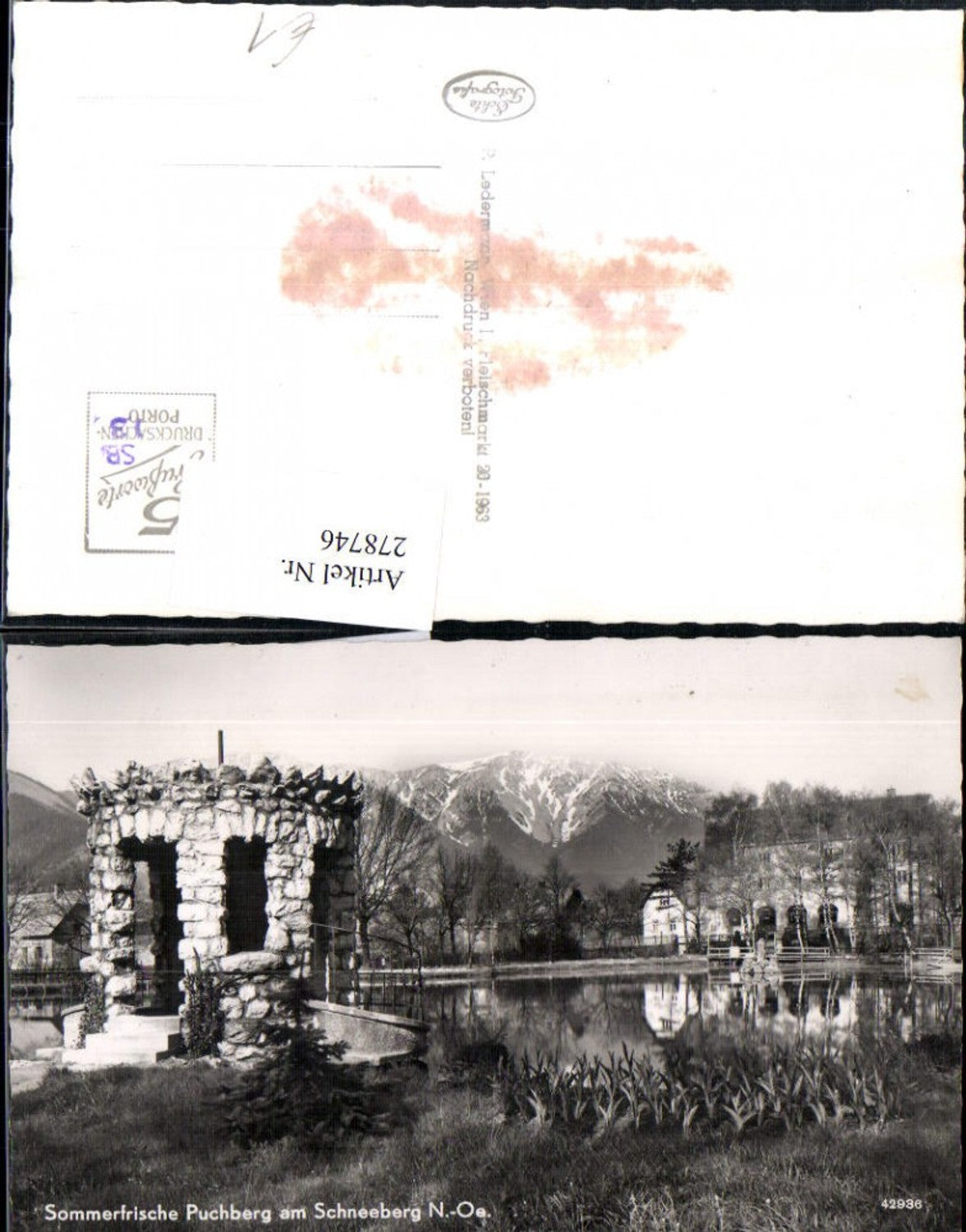 278746,Puchberg am Schneeberg Teich Steinpavillon