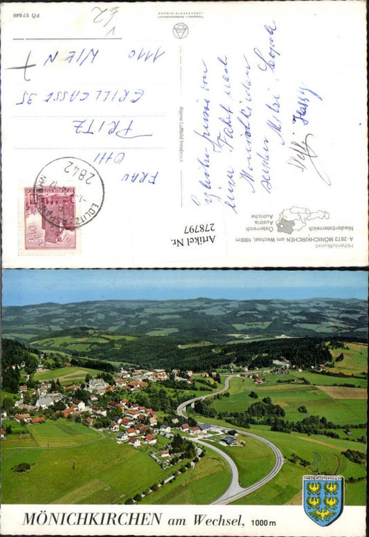 278797,Mönichkirchen am Wechsel Totale pub Alpine Luftbild 57646