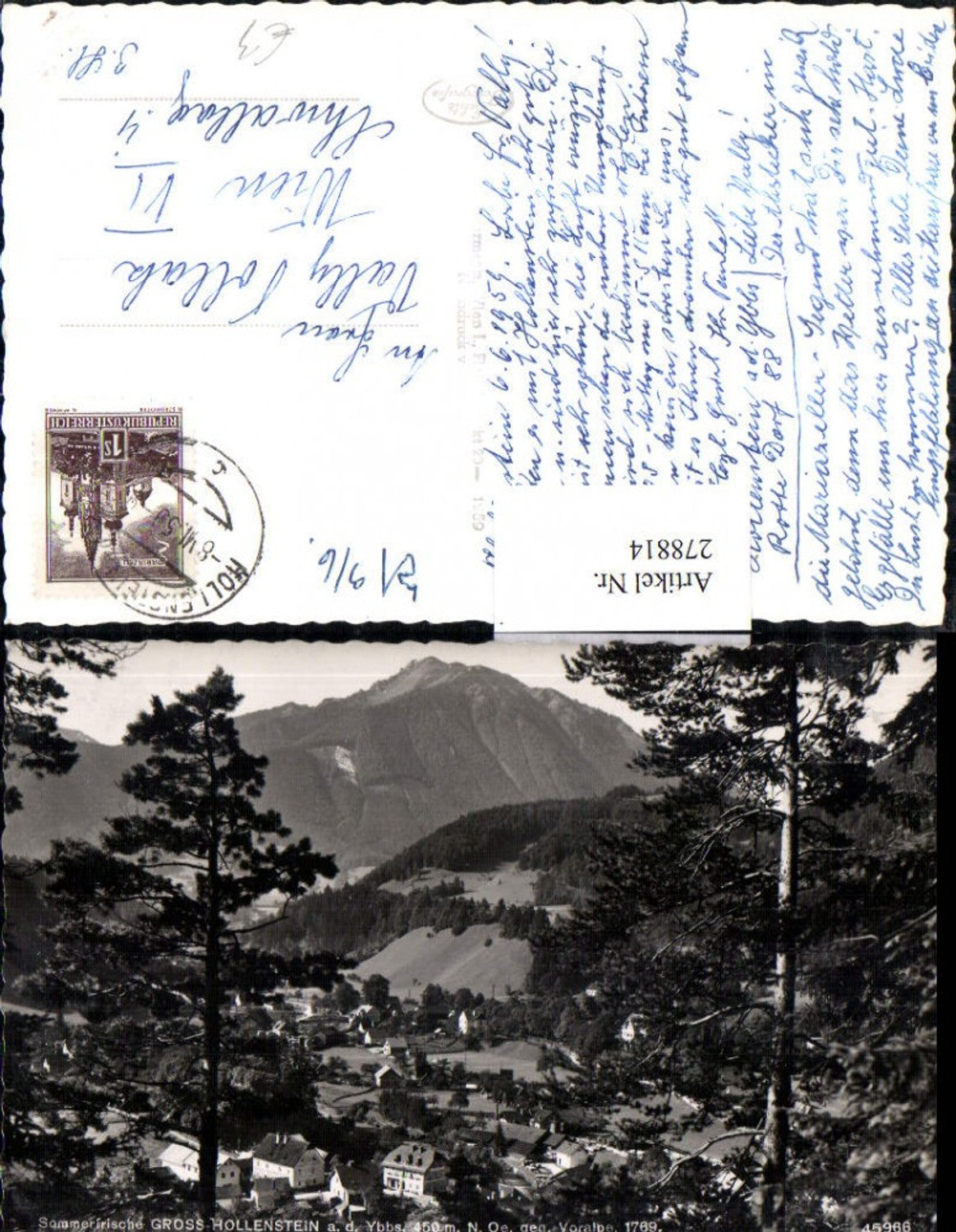 278814,Groß-Hollenstein an d. Ybbs Totale geg. Voralpe