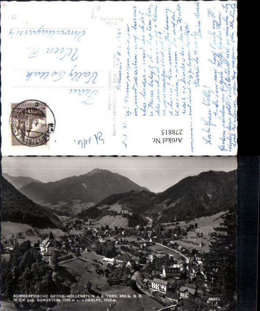 278815,Groß-Hollenstein an d. Ybbs Totale Blick geg. Gamsstein u. Voralpe