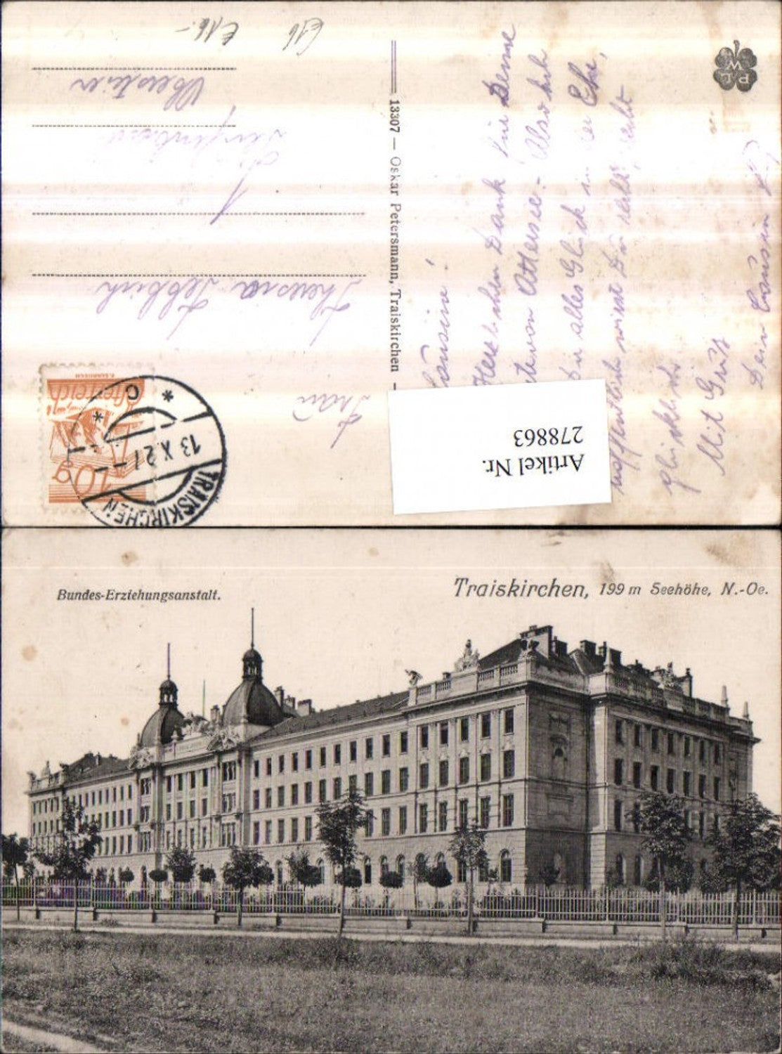 278863,Traiskirchen Bundes-Erziehungsanstalt Gebäude