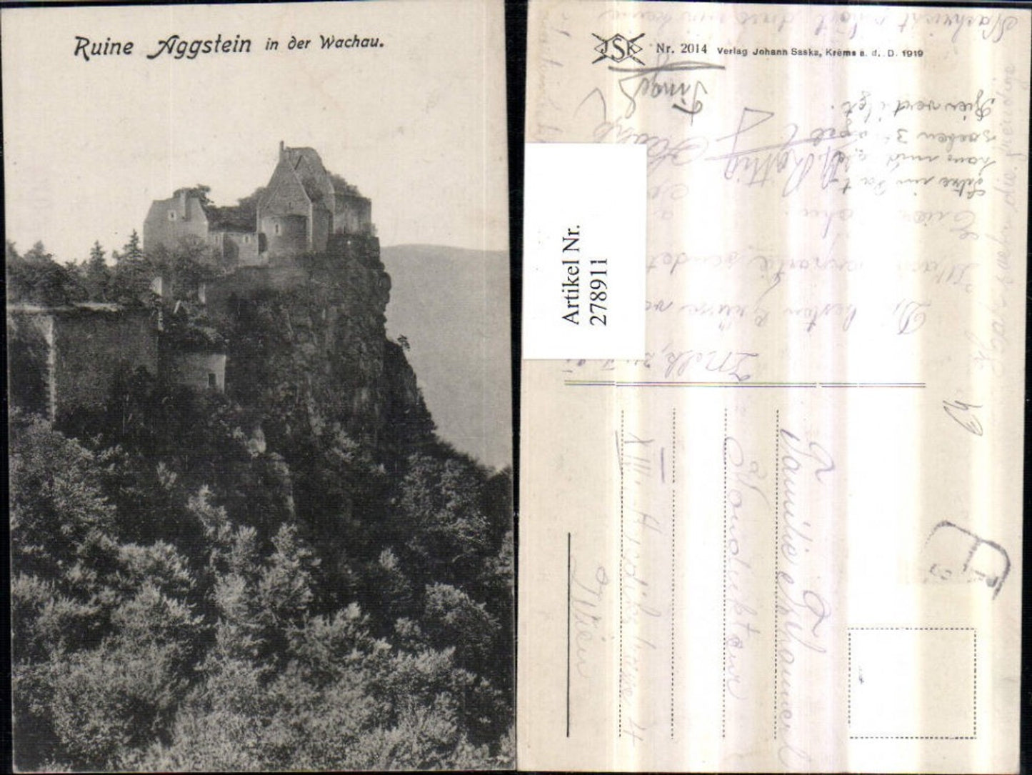 278911,Ruine Aggstein in d. Wachau