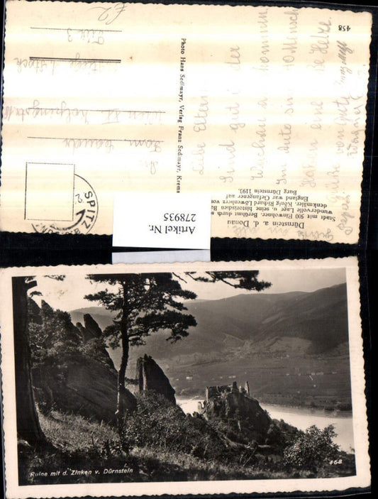 278935,Dürnstein an d. Donau Ruine m. d. Zinken