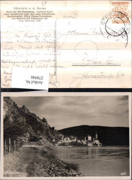 278946,Dürnstein an d. Donau Teilansicht Partie
