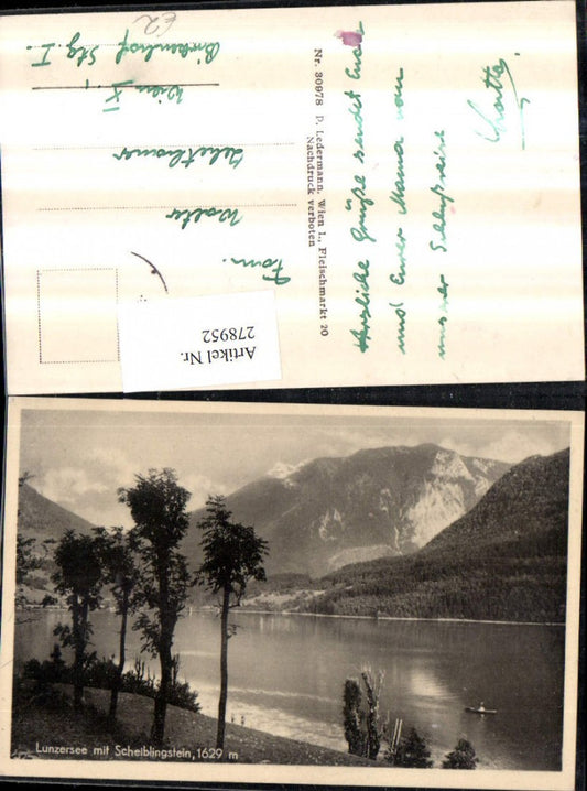 278952,Lunzersee See b. Lunz m. Scheiblingstein Bergkulisse