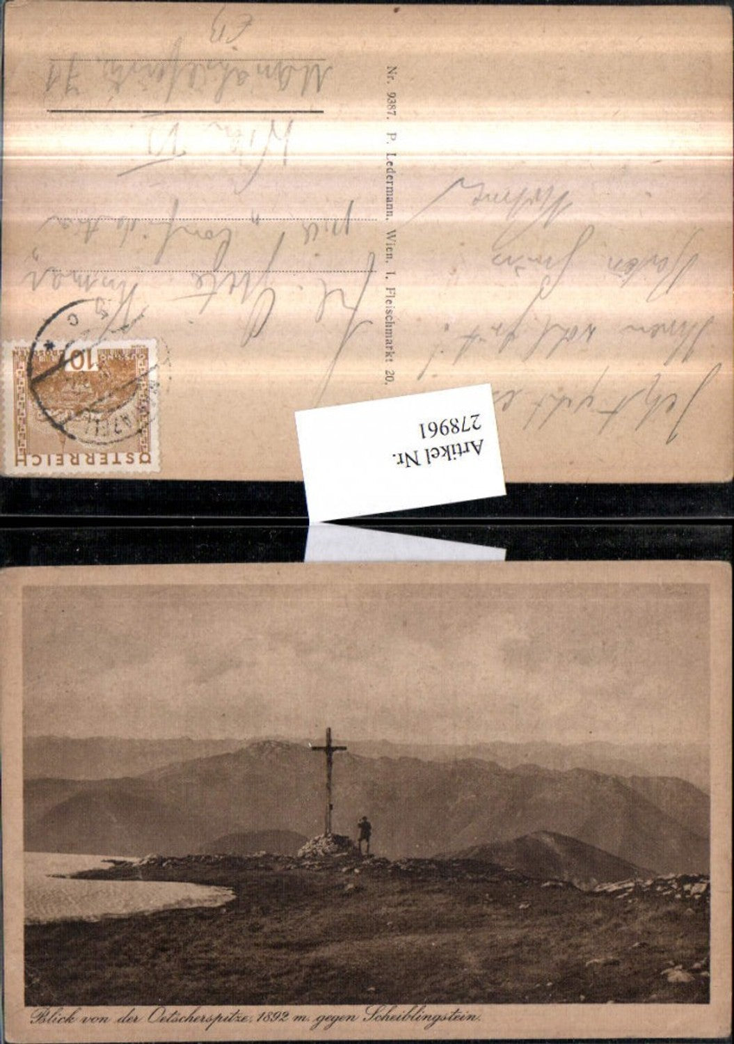 278961,Blick von d. Ötscherspitze geg. Scheiblingstein b. Lackenhof