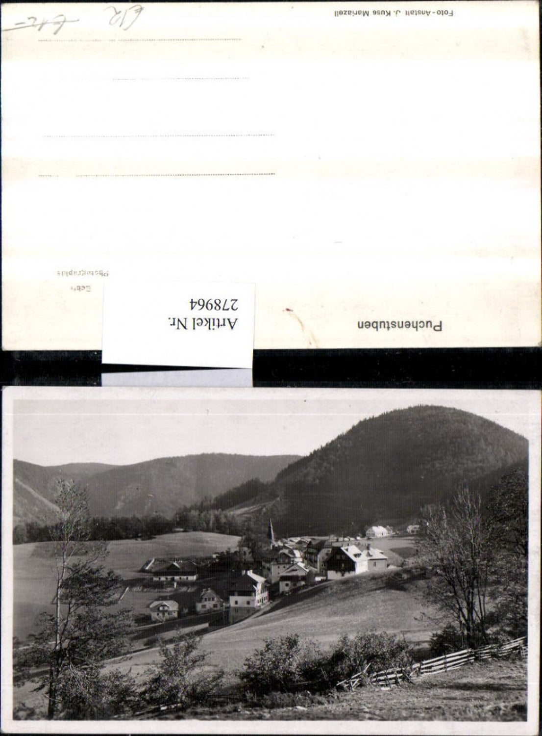 278964,Puchenstuben Totale Bergkulisse