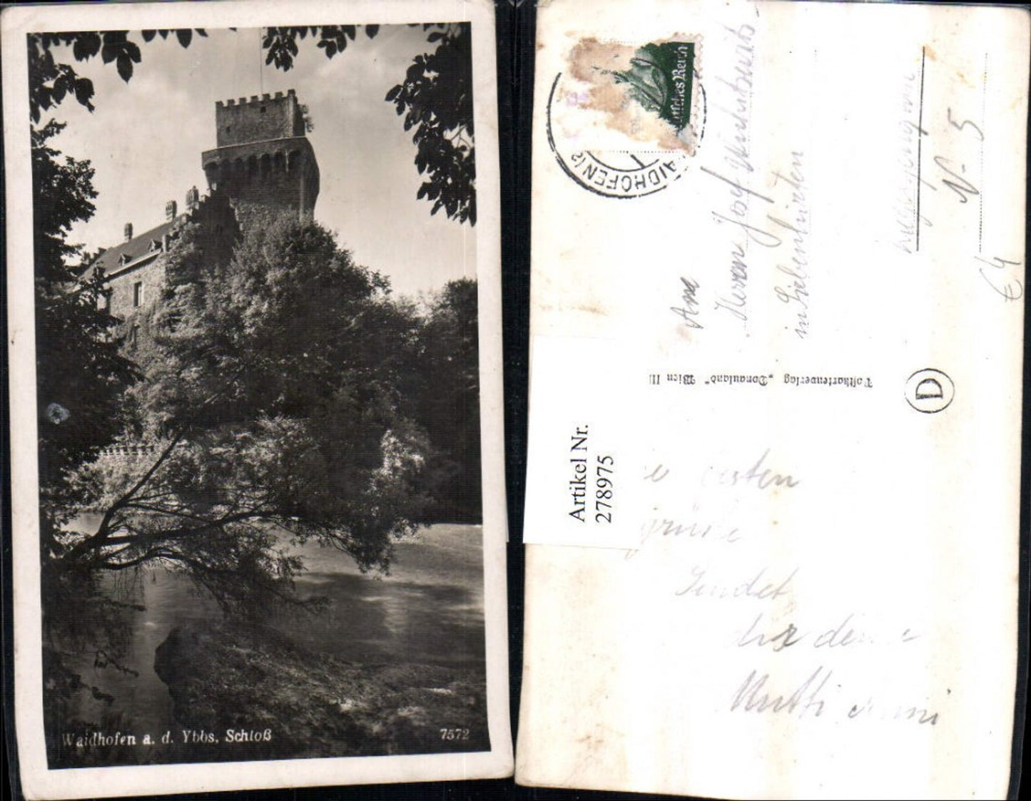 278975,Waidhofen an d. Ybbs Schloss Turm Partie