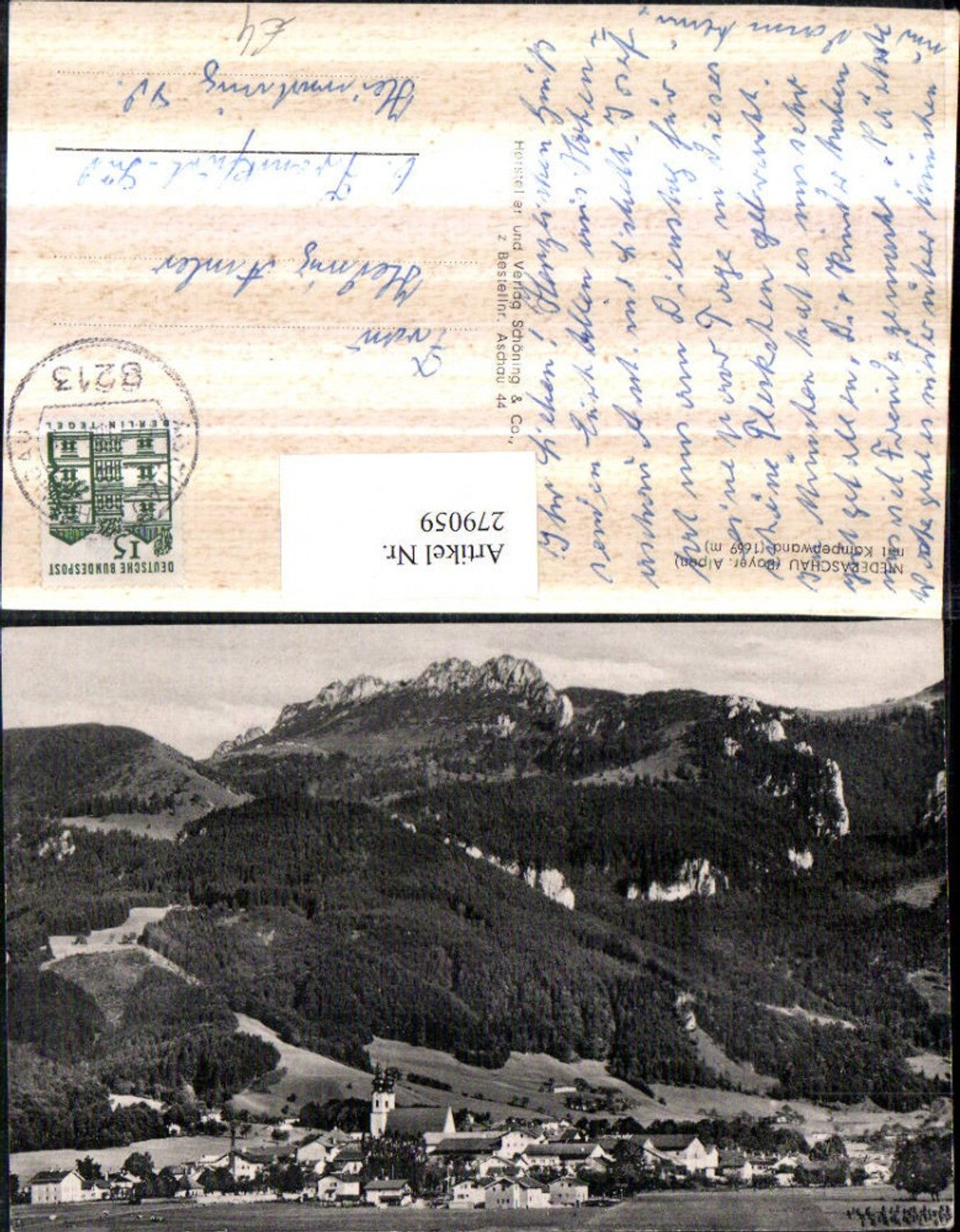 279059,Niederaschau Totale m. Kampenwand Bergkulisse