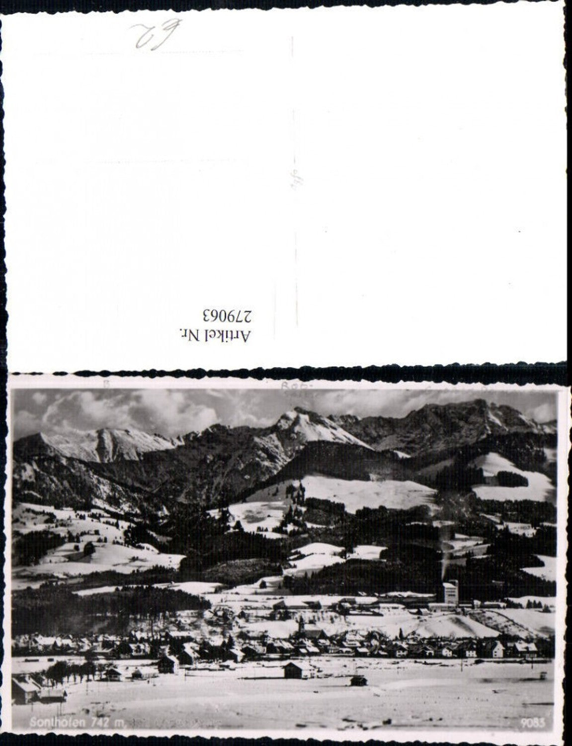 279063,Sonthofen Totale Bergkulisse Winterbild