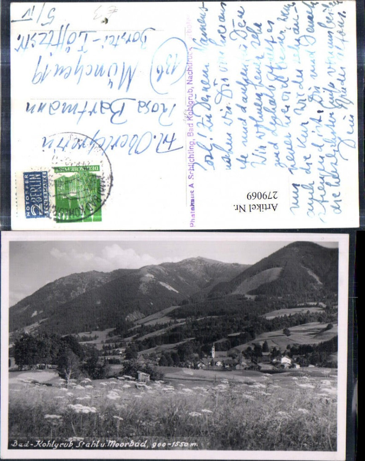 279069,Blick auf Bad Kohlgrub Totale Bergkulisse