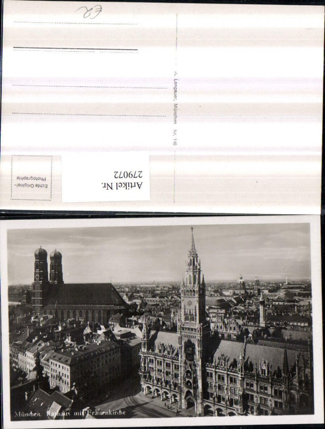 279072,München Teilansicht Rathaus m. Frauenkirche Kirche