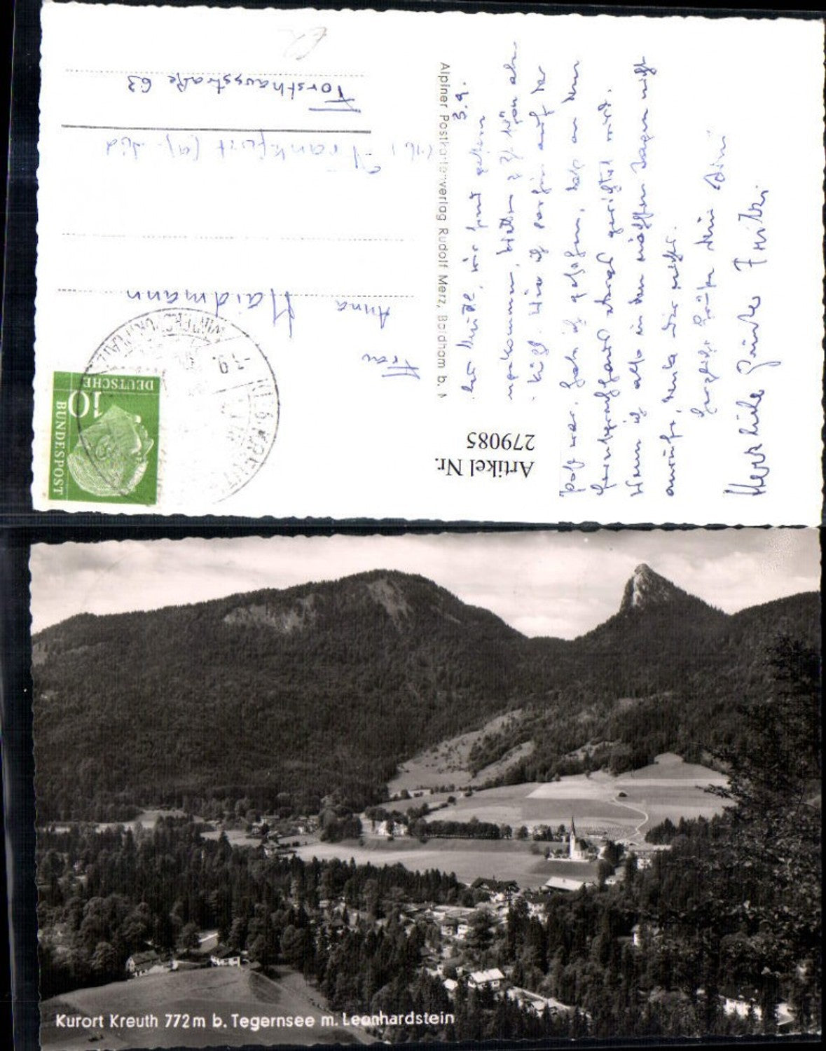279085,Kreuth b. Tegernsee Totale m. Leonhardstein