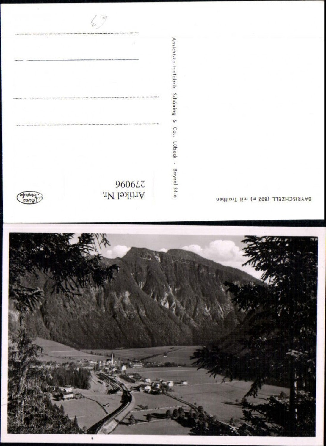279096,Bayrischzell Totale m. Traithen Bergkulisse