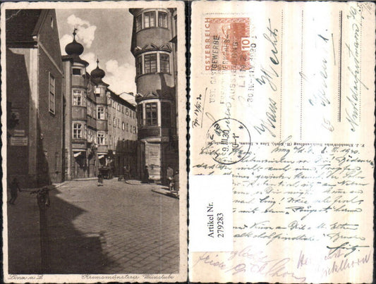 279283,Linz an d. Donau Kremsmünsterer Weinstube Straßenansicht