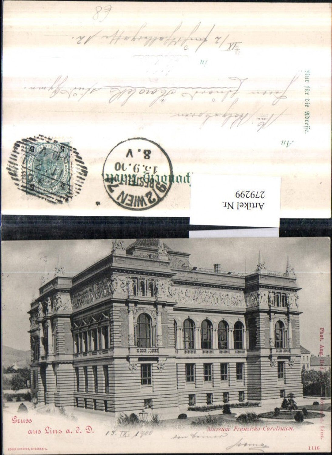 279299,Linz an d. Donau Museum Franzsiko-Carolinum