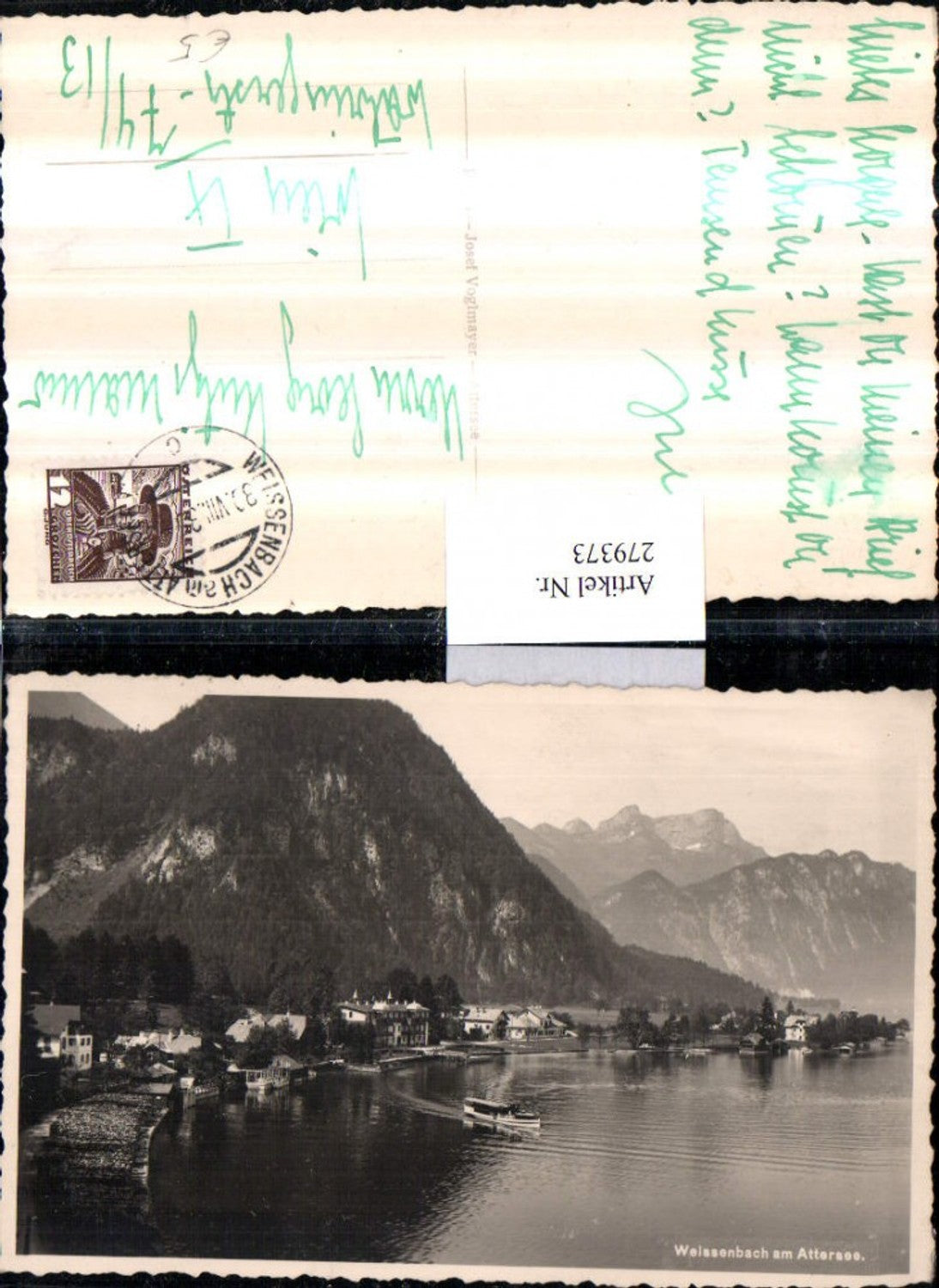 279373,Weißenbach am Attersee Teilansicht Bergkulisse