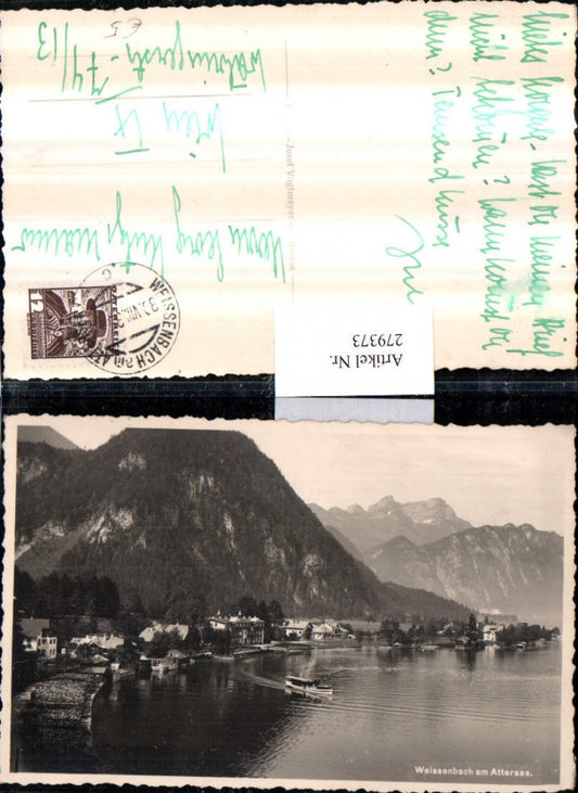 279373,Weißenbach am Attersee Teilansicht Bergkulisse