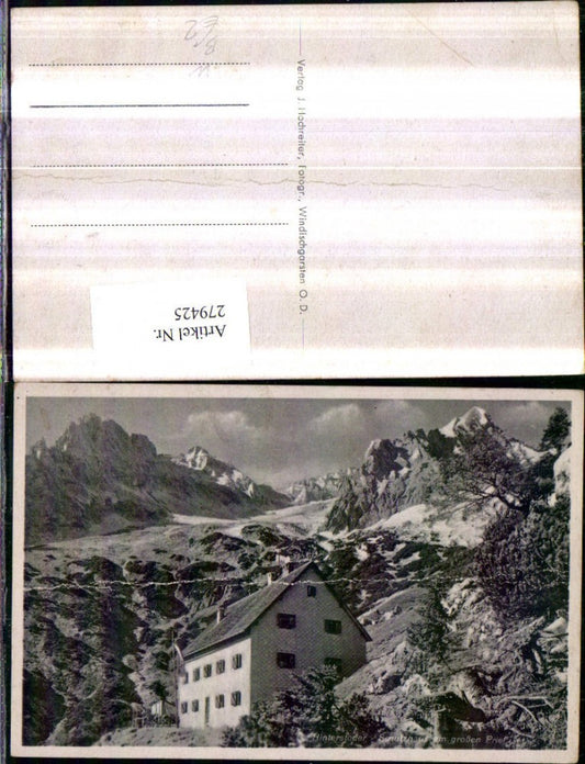 279425,Hinterstoder Schutzhaus Berghütte am großen Priel Bergkulisse