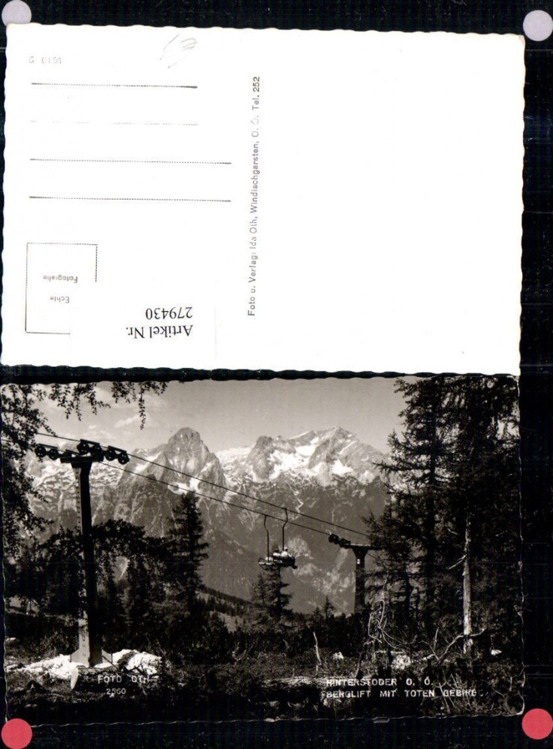 279430,Hinterstoder Berglift Sessellift m. Toten Gebirge Bergkulisse pub Foto Oth 2560