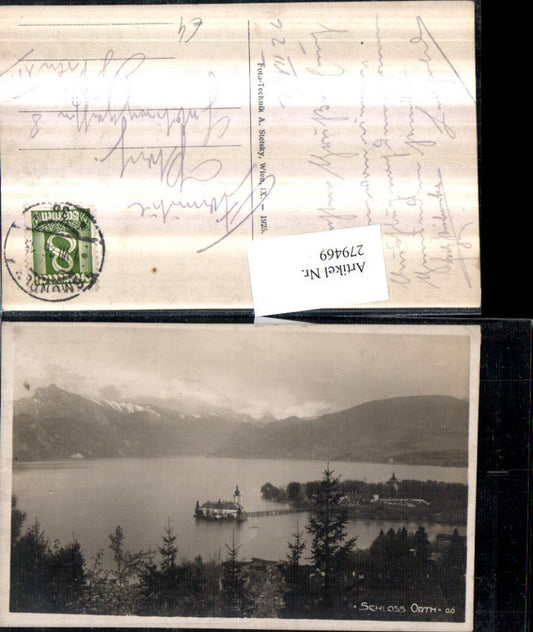 279469,Schloss Orth b. Gmunden Bergkulisse