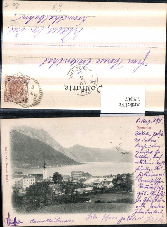 279507,Gmunden Totale Bergkulisse pub Stengel & Co 2573