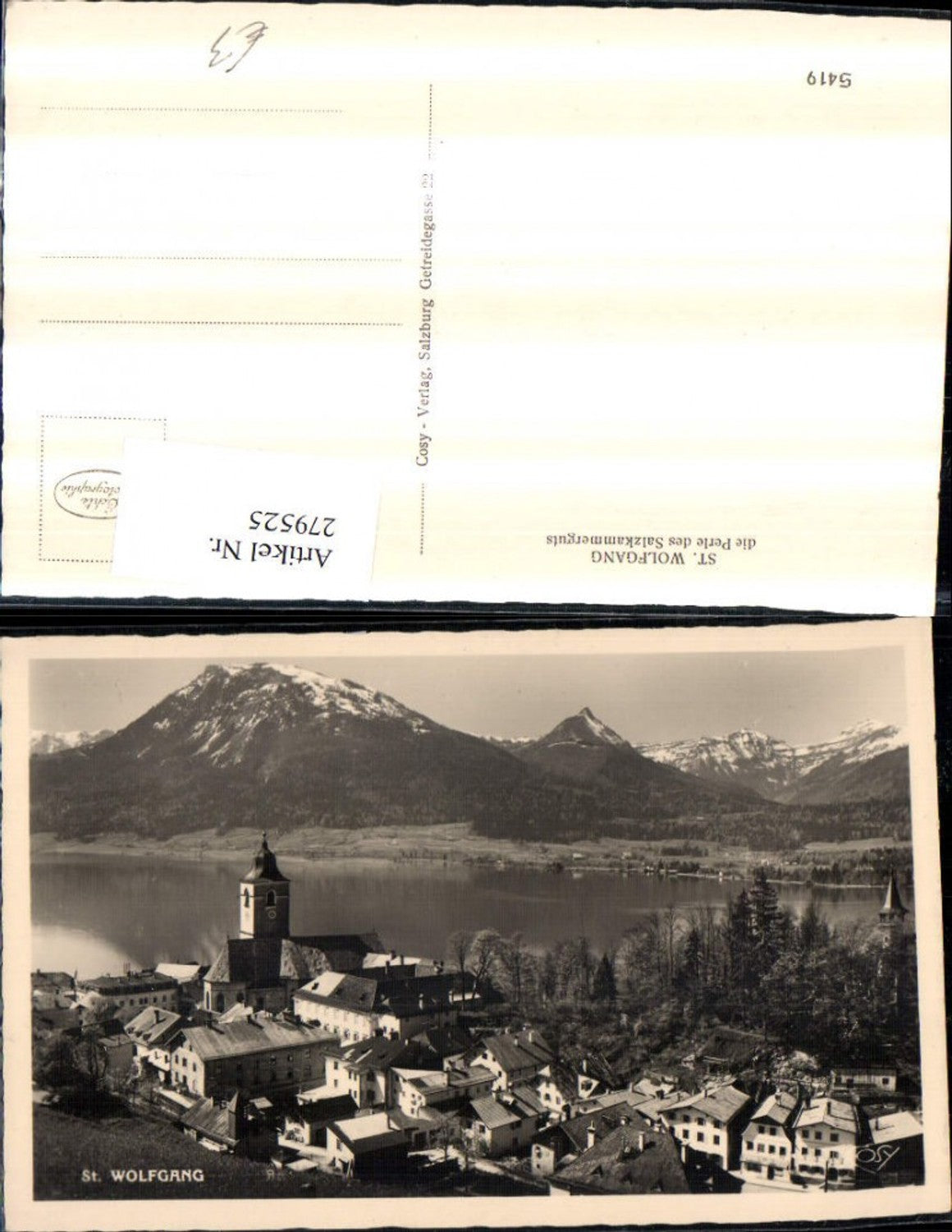 279525,St. Wolfgang Totale Bergkulisse pub Cosy 5419