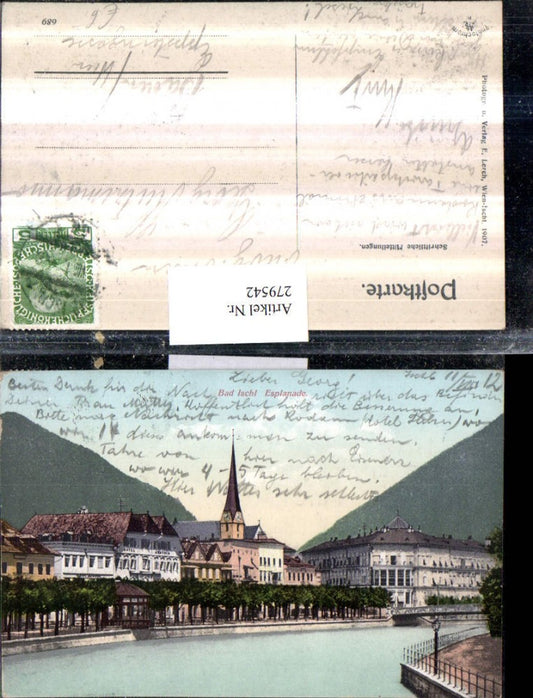 279542,Bad Ischl Teilansicht Esplanade