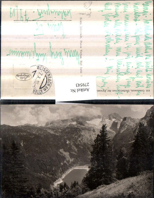 279543,Gosauseen b. Gosau Dachstein von d. Zwieselalpe Bergkulisse